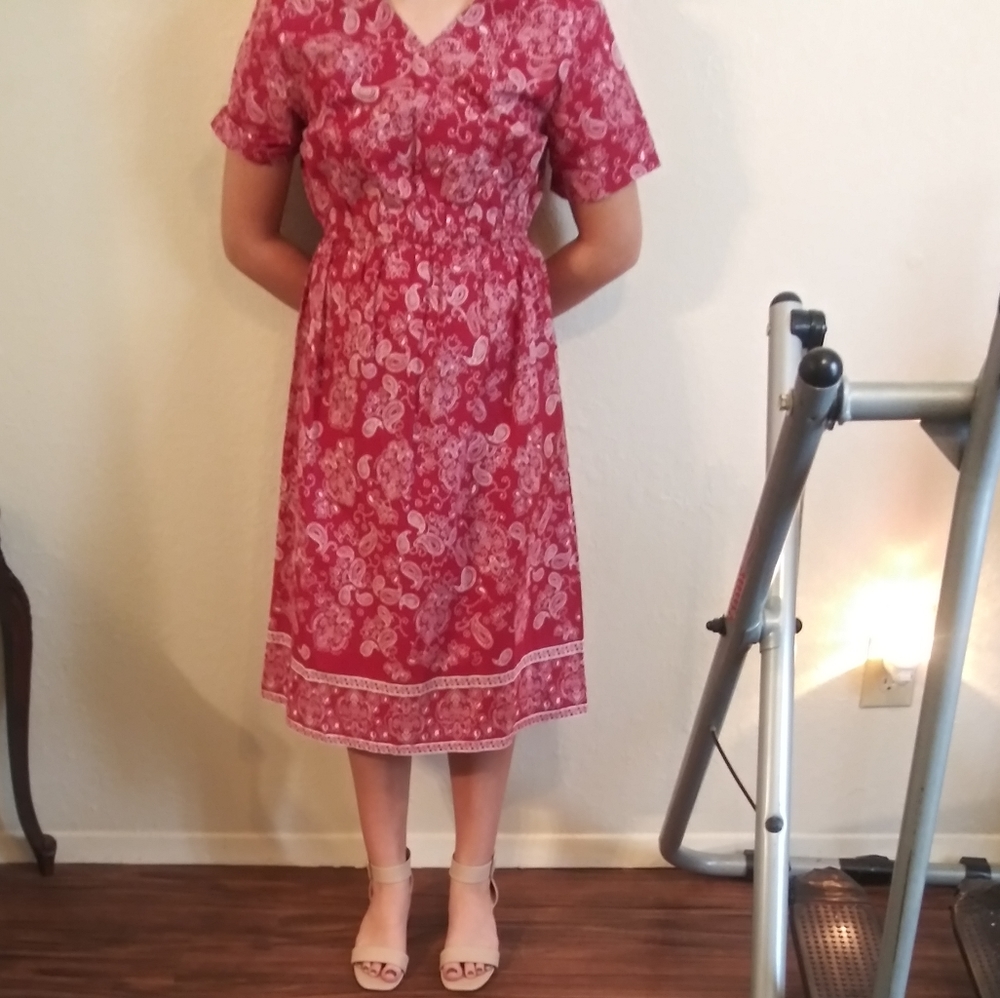 Blair Red Bandana Dress Size Small NWOT